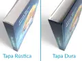 Comparativa de tapa rústica y tapa dura, ideal para saber donde imprimir un libro.