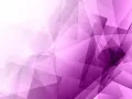 Formas geométricas superpuestas en un degradado de color purpura, creando un efecto de profundidad y movimiento.