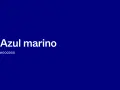 El texto "Azul marino" y el código "#000080" sobre un fondo de color azul marino profundo.