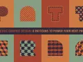 Ocho diseños geométricos, cada uno un patrón único. Explora que es un patrón para inspirar tu próximo proyecto.