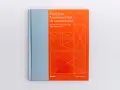 Libro "Principios fundamentales de composición: 100 proyectos de diseño con retículas". Portada naranja con diagramas de retículas en blanco.