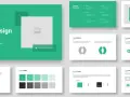 Guía de imagen corporativa de BrandG, mostrando logo, paleta de colores y tipografía.