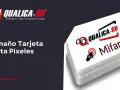 Pila de tarjetas Mifare de tamaño tarjeta Visa, con logo Qualica-RD.