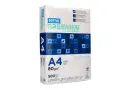 Paquete de papel A4 "New Greening" de 80 g/m². Averigua cuanto pesa un folio de este papel ecológico.