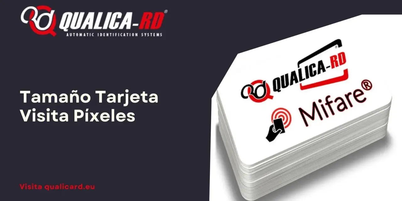 Pila de tarjetas Mifare de tamaño tarjeta Visa, con logo Qualica-RD.
