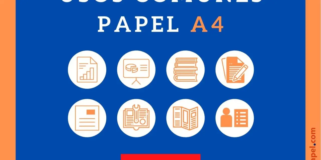 Usos comunes del papel A4: gráficos, presentaciones, libros, documentos, manuales y más. ¡Compra ahora!