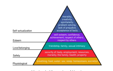 Pirámide de Maslow: una guía para el marketing, desde necesidades fisiológicas hasta la autorrealización.