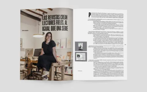 Laia Guarro, diseñadora, habla sobre la importancia del diseño editorial y cómo las revistas crean lectores fieles, al igual que una serie.