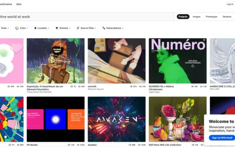 Explora Behance que es: un mundo de creatividad con GIFs brillantes, arte futurista, moda impactante y más.
