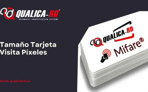 Pila de tarjetas Mifare de tamaño tarjeta Visa, con logo Qualica-RD.