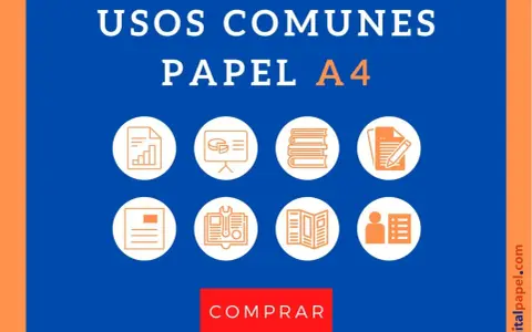 Usos comunes del papel A4: gráficos, presentaciones, libros, documentos, manuales y más. ¡Compra ahora!