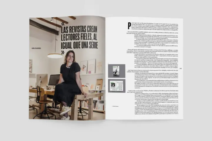 Laia Guarro, diseñadora, habla sobre la importancia del diseño editorial y cómo las revistas crean lectores fieles, al igual que una serie.