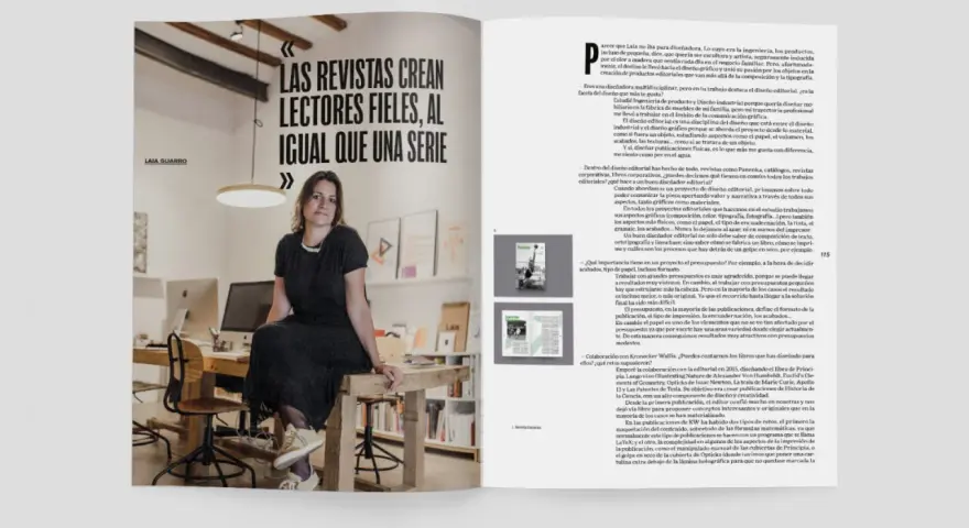 Laia Guarro, diseñadora, habla sobre la importancia del diseño editorial y cómo las revistas crean lectores fieles, al igual que una serie.