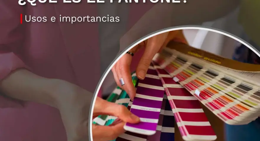 Manos revisando muestras de color. ¿Qué es el Pantone? Un sistema para elegir el color perfecto en diseño.